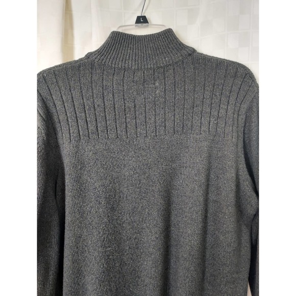 Covington Green-Quarter Zip Pull Over Dark Knit - Picture 4 of 8